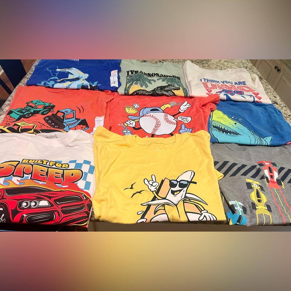 jumping beans Boys size 7 t-shirt bundle